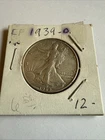 1939-D 50C Walking Liberty Half Dollar
