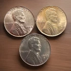 1948 P D S Lincoln Wheat Cents (3) Actual BU Coins Set FAST SHIPPING 1288