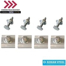 Adrian Steel RKA4, Mounting Rail Adapter Kit (4-Piece, w/ 4 Leveling Feet)