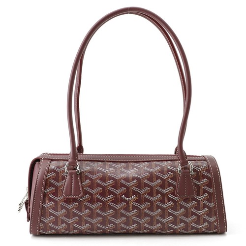 GOYARD Bomboniere PVC/Leather Burgundy BONBONPMLTY33CL33P