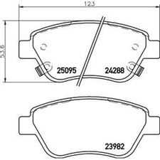 Brembo P 59 081 Bremsbelagsatz für OPEL ADAM M13 Bremse Bremsbeläge