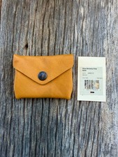 Filson Workshop Gold Leather Snap Wallet New Bronze snap USA Made 4 by 3 inches