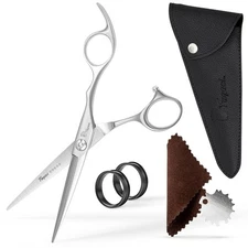 Fagaci 6" Premium Professional Razor Shears Hair Scissors NEW Open Box