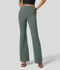 NWT Halara Flex  High Waisted Back Side Pocket Slight Flare Work Pants XS