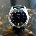 A RARE GENTS VINTAGE 1965 ROLEX OYSTER GLOSS GILT DIAL "OVERSIZE" 36mm IN STEEL