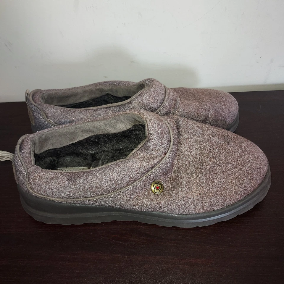 Zuecos para mujer Skechers Bobs 8M sin cordones de espuma de felpa apreciable - paseo en trineo bronce Foto 4 de 4