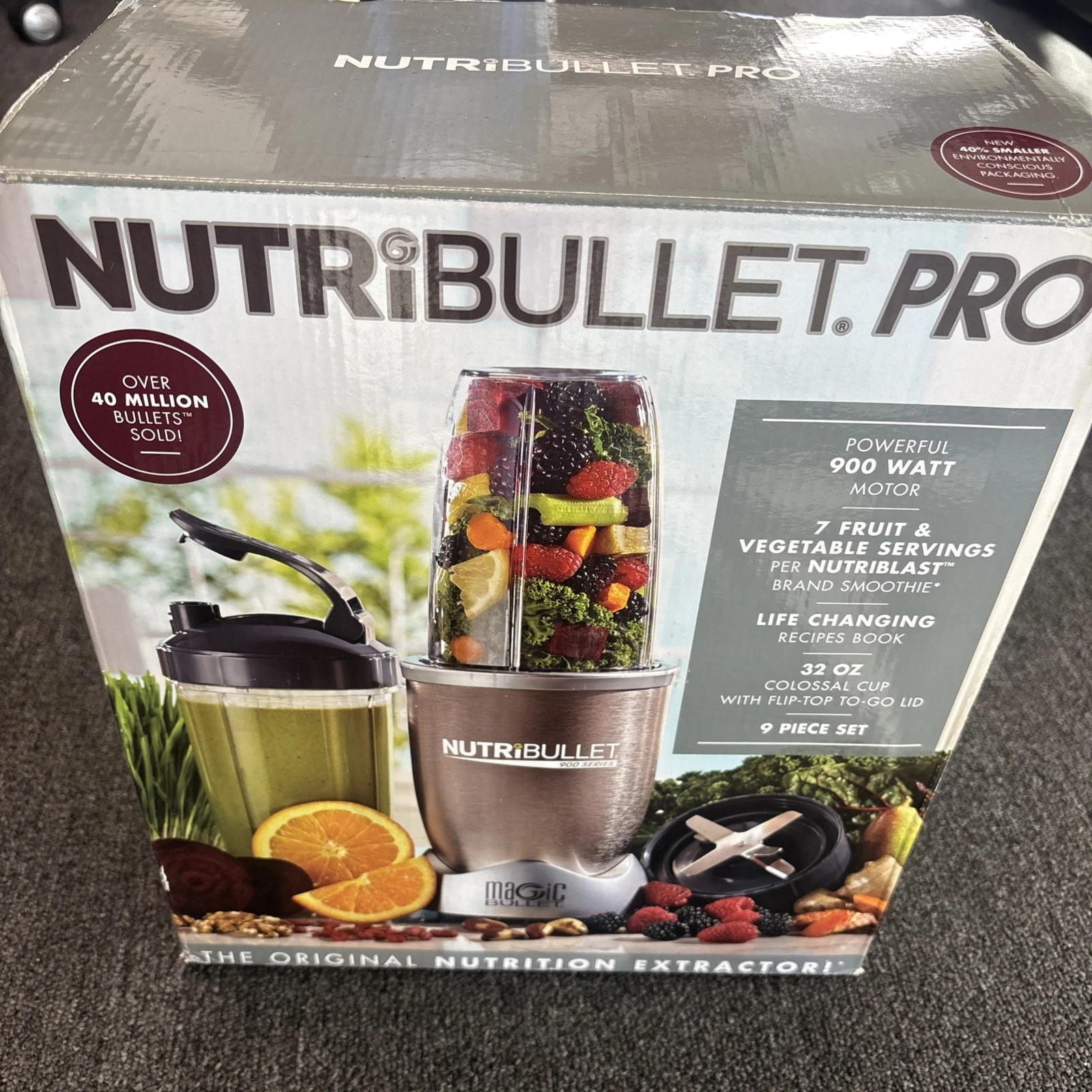 NutriBullet Pro 900-Watt Hi-Speed Blender/Mixer Twist and Blend 9-Piece Set