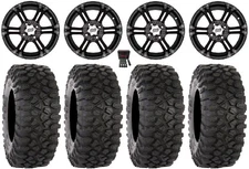 ITP SS212 14" Wheels Black 32" XC450 Tires Yamaha YXZ1000R