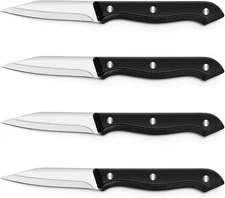 BEWOS 4-Piece Paring Knife Set - Paring Knives with Ergonomic Handle, 3.5 Inch T