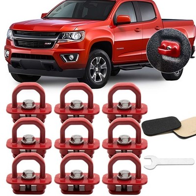 Aluminum Tie Down Anchors 9 Pcs Truck Bed Set Side Wall Anchor fit for 2007-2...