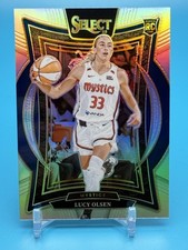 Lucy Olsen 2025 Panini Select WNBA #40  Silver Prizm Rookie MYSTICS FREE SHIP RC