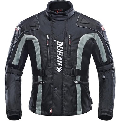 DUHAN All-season Motorcycle Jacket for Men with Removable Liner & External Ar...
