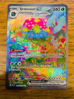 NEAR MINT! Venusaur ex (198/165) S&V 151 Special Illustration Rare Pokemon Karte!
