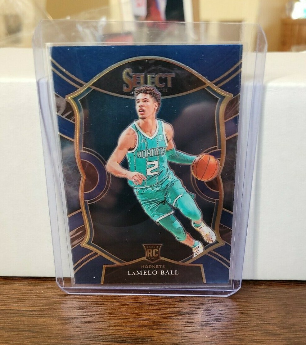 2020-21 Panini NBA Select LaMelo Ball Rookie Card Blue Concourse #63 RC Hornets