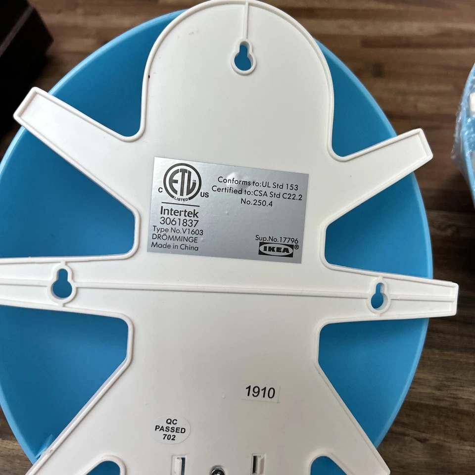 Lámpara de Pared Ikea Dromminge Azul Cumpleaños Globo Con Cable Lote de dos #q4 Foto 4 de 4