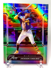 2024 Panini Three and Two Jackson Chourio #2 Holo Silver Rookie RC /49 Brewers