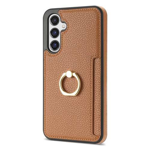 Luxury Ring Card Slot Leather Phone Case For Samsung A12 A13 A14 A52 A53 A54 A51 - 第 18/18 張圖片