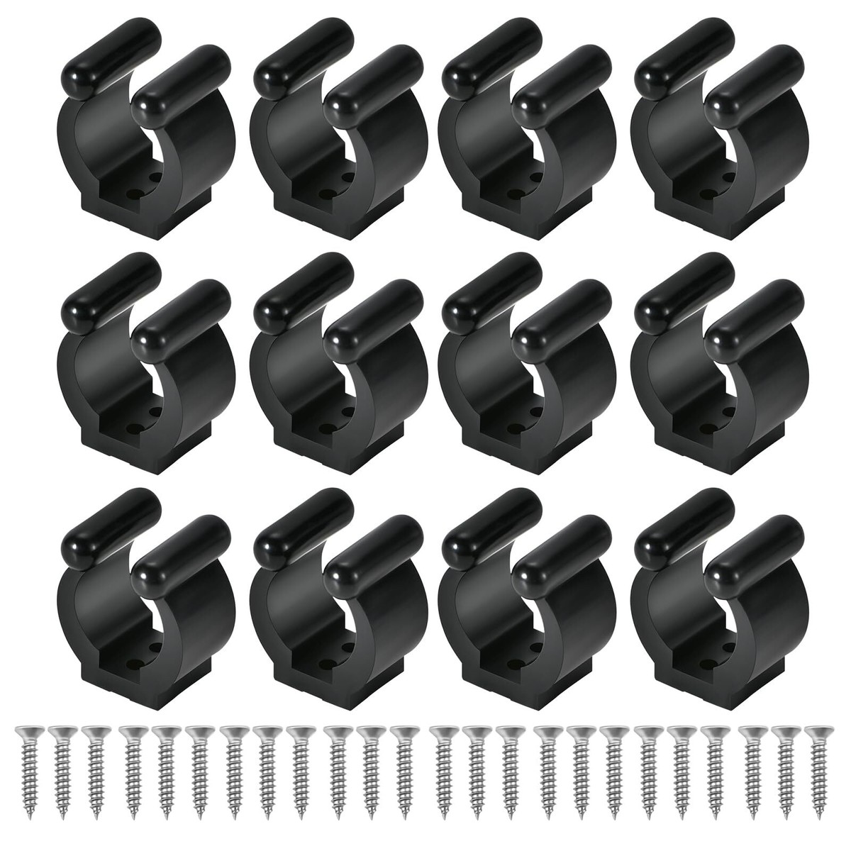 12 Pcs Billiard Snooker Cue Clips Fishing Rod Clip Holder Fit for