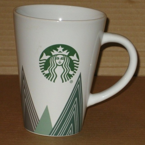 Vintage Starbucks Mermaid Mug 16 oz White/Green/Red