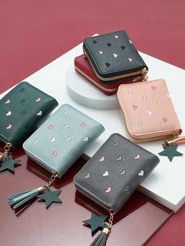 Women Wallet Ladies Tassel Wallet Zipper Pu Leather Coin Purse Hand Wallet US 、 - Picture 15 of 21