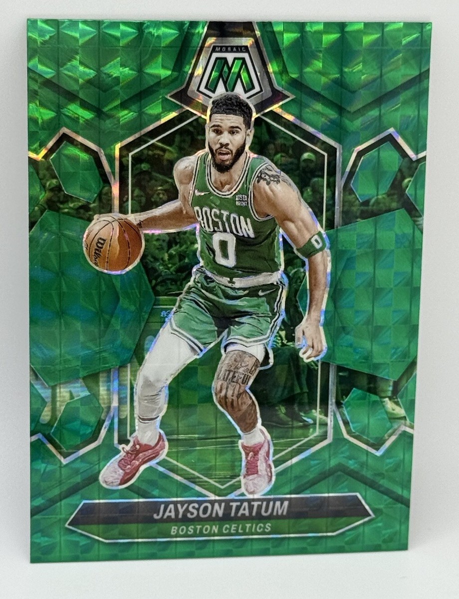 2023-24 Panini Mosaic JAYSON TATUM #147 Green Prizm Boston 2023-24 Panini Mosaic JAYSON TATUM #147 Green Prizm Boston