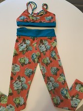 California Kisses Dancewear Orange Floral Multicolor Set Girls: Large