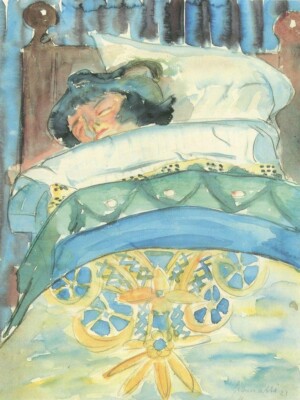 Sleeping Girl II : Walter Gramatte : 1922 : Archival Quality Art Print
