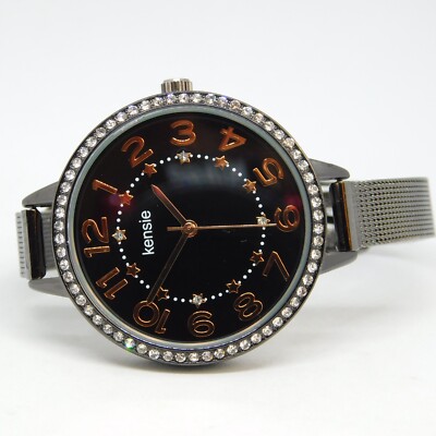 Kensie KEN5435SK Dark Tone Quartz Analog Women's Watch New