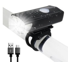 ☆ ECLAIRAGE 300 lumens lumière sécurité - LAMPE Rechargeable USB  VELO FEU AVANT