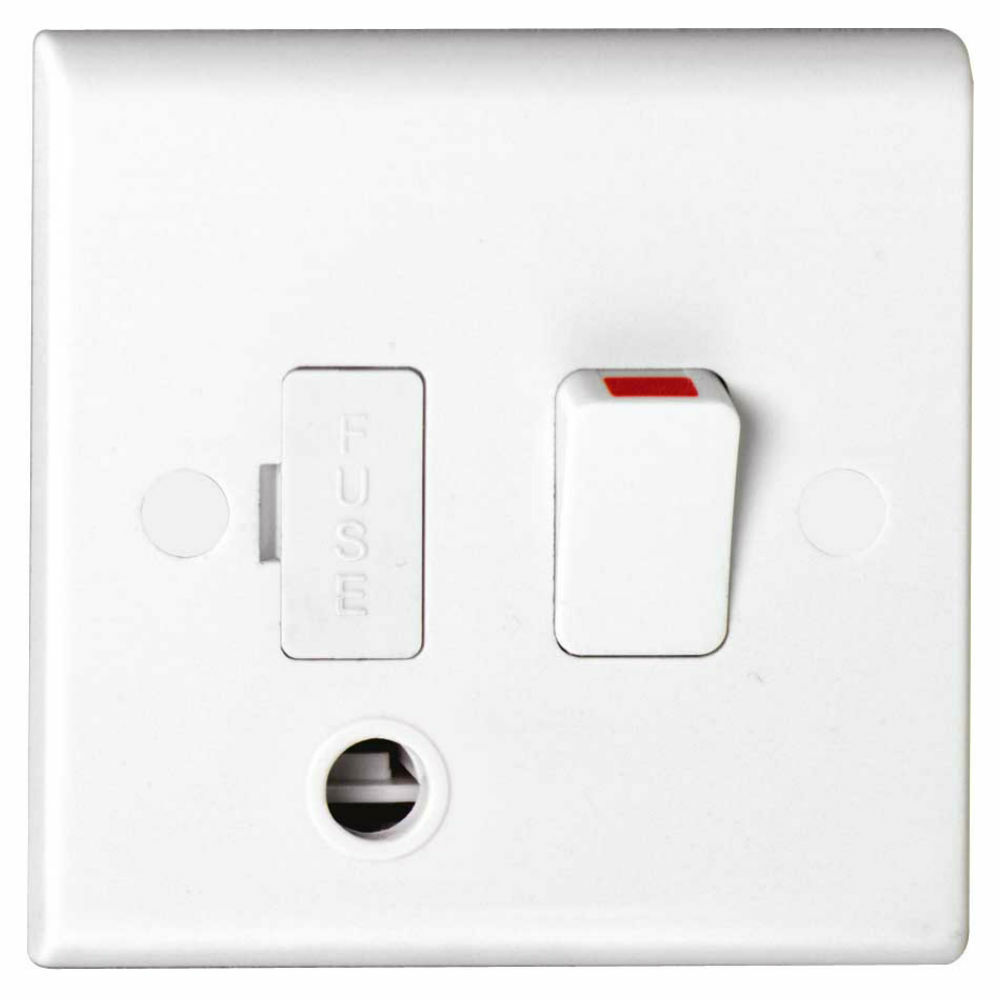 Deta S1372 Switched Fused Spur Connection Unit with Flex Outlet 13 Amp