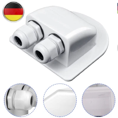 MARKENLOS Dachdurchführung 2-fach Solar Kabeldurchführung Wohnmobil Caravan Camper