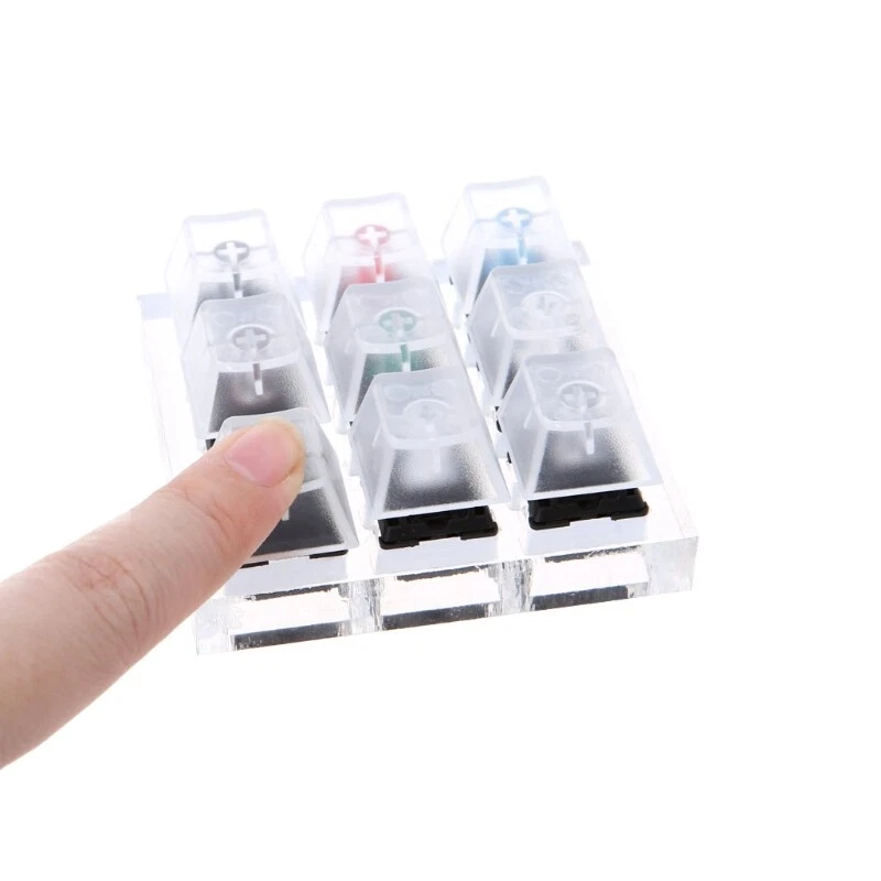Mechanical Keyboard Switch Tester with 9 Cherry MX Keycaps for Testing