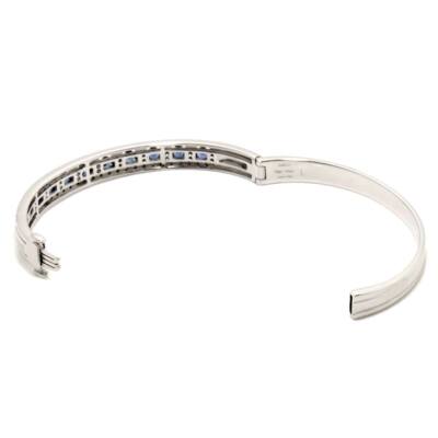 DAMIANI Belle Epoque Sapphire Diamond Bracelet 18K WG 750 90274142