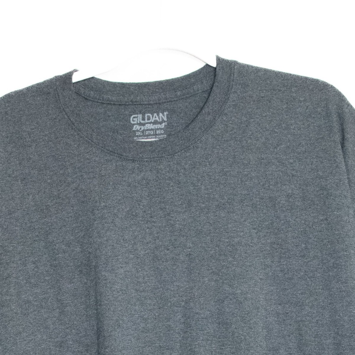 diidii GILDAN XL グレー Tシャツ 美品 Gildan DryBlend Mens Gray Short Sleeve T-Shirt 2XL Cotton