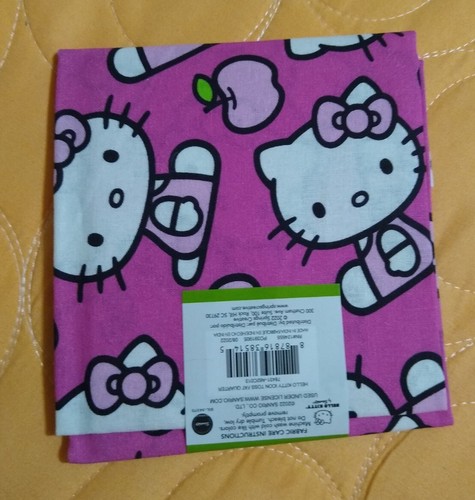 Hello Kitty 100% Cotton Pink Fabric Fat Quarter 18" x 21” New! Free Shipping! - Picture 5 of 5