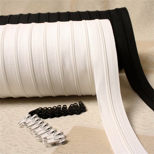 UP 60pcs Wihte Closed End Nylon Zippers Tailor Sewer DIY Craft Sewing Tools 20cm - Picture 2 of 12
