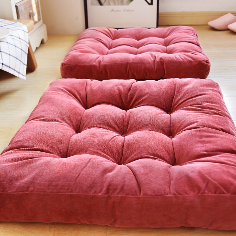 Garden Square Thick Corduroy Sofa Chair Cushions Seat Large Floor Mat