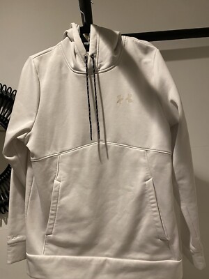 Underarmour Under Armor White Hoodie Men's Small Thick Warm
