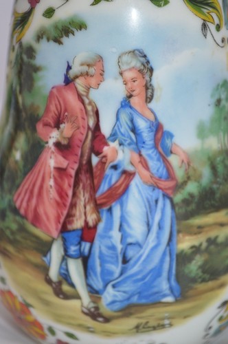 LOTE DE 2 JARRONES/JARRAS DE COLECCIÓN ÚNICOS Royal Schwabap decorados a mano. DIFÍCIL DE ENCONTRAR - Imagen 5 de 10