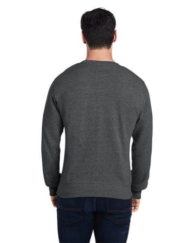 J America 8870JA Adult Triblend Crewneck Sweatshirt - Comfortable, Stylish, and - Picture 5 of 12