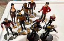 10 Star Trek Rubber/ Plastic Figurines, 1991,1992, & 1994-Variety Of Characters