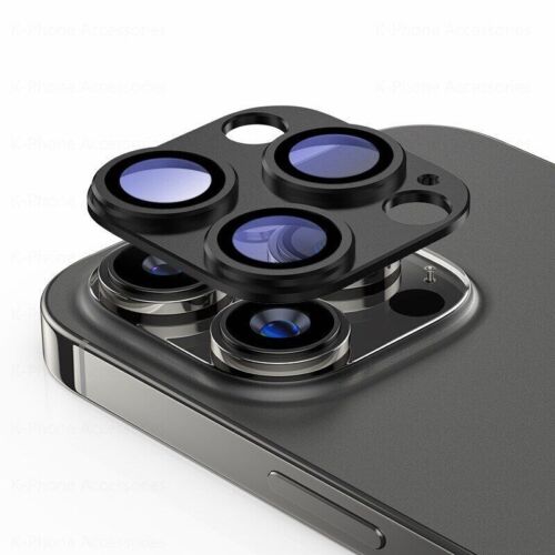 Metal Lens Hollow Ring Fr iPhone 15 Pro Max 14 Alloy Camera Protector Glass Film - Picture 16 of 18
