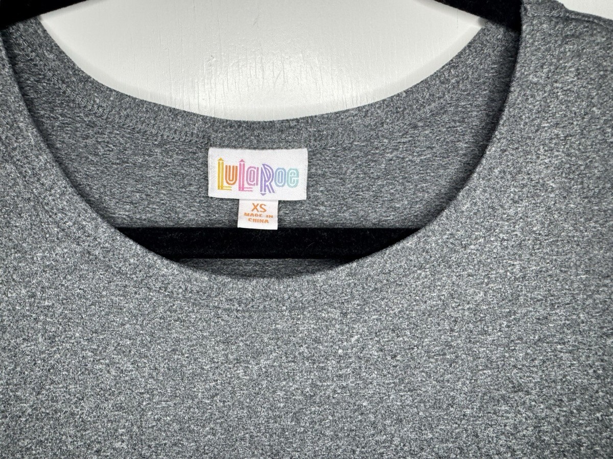 Robe Élégante LulaRoe Carly Taille S Grise Avec Motif Triangle Chatoyant - Neuf Avec Étiquettes