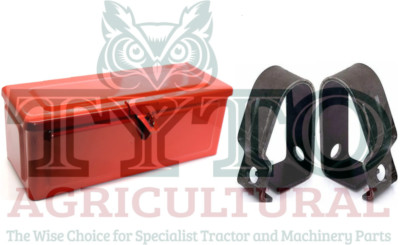 Massey Ferguson 35 35X 135 65 Traktor Werkzeugkoffer rot & Halterungen Top Qualität