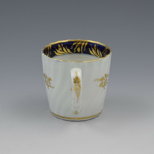 Chamberlain Worcester Porcelain Spiral Fluted Coffee Can Pattern 273 Antique - Picture 4 of 6