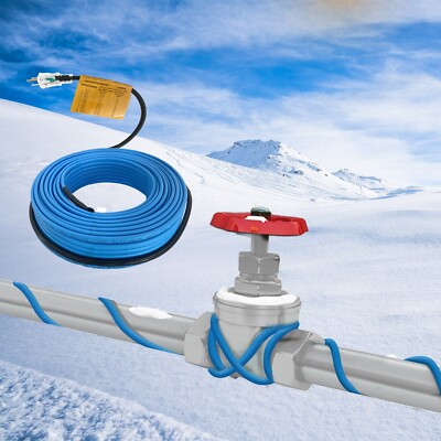 MAXKOSKO Electric Pipe Heat Tape, Self-Regulating Water Pipe Heating Cable 120V