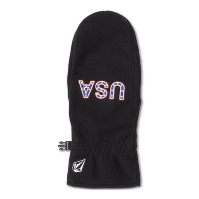 Volcom Men's USST Fleece Mitt   Black, Size Large