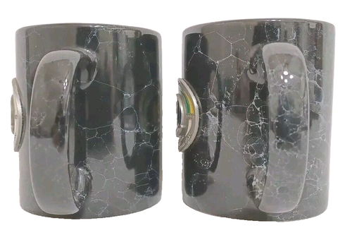 Vintage 1998 Jeff Gordon Coffee Cup Mug 3 Time Nascar Winston Black Marble Style - Picture 2 of 6