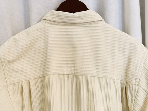 Cream colored Velvet Corduroy Shacket, size 18/20 - Picture 3 of 9