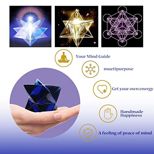 Merkaba Crystal Resin Mold Set，Silicone Energy Healing Chakra Molds